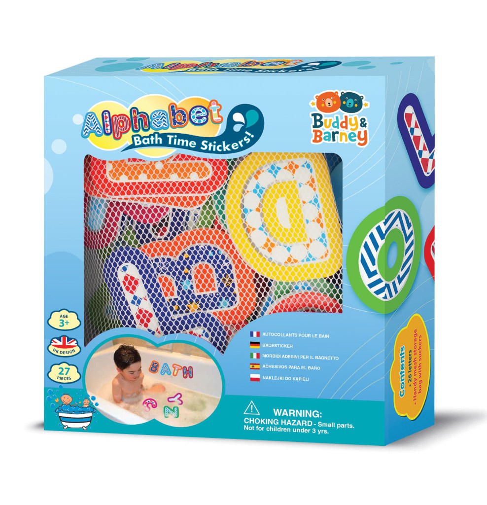 Bath Stickers Alphabet ⋆ Time Machine Hobby